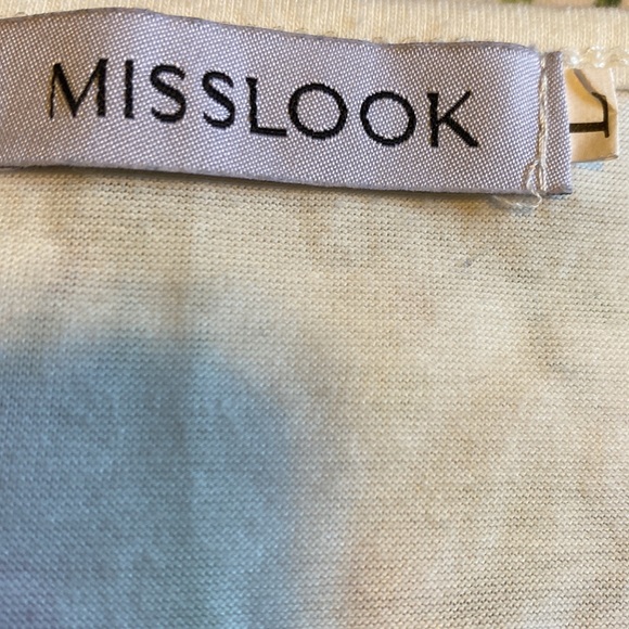 Misslook Large White T-Shirt with Artistic Multi-Colored Butterfly Floral Print - Picture 3 of 9